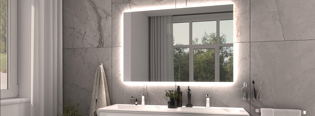 Specchio bagno illuminazione ambiente Koh-I-Noor